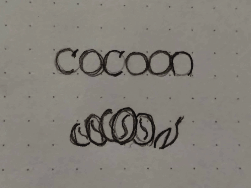 Cocoon logo ideation bar bean cocoon coffee shop cosy logo design lounge process restaurant