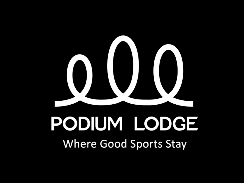 Podium Lodge Logo animation branding design flat gif identity illustration logo minimal vector