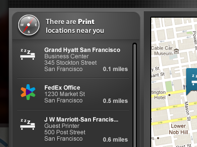 Location App Close-Up app location mapping mobile ui