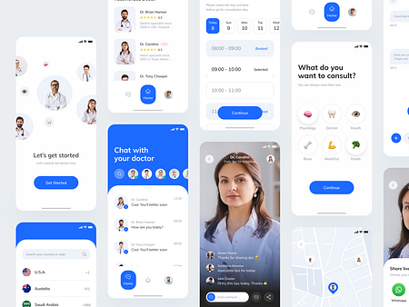 Doctor Consultation Ui Kit By Happy Tri Milliarta On Dribbble