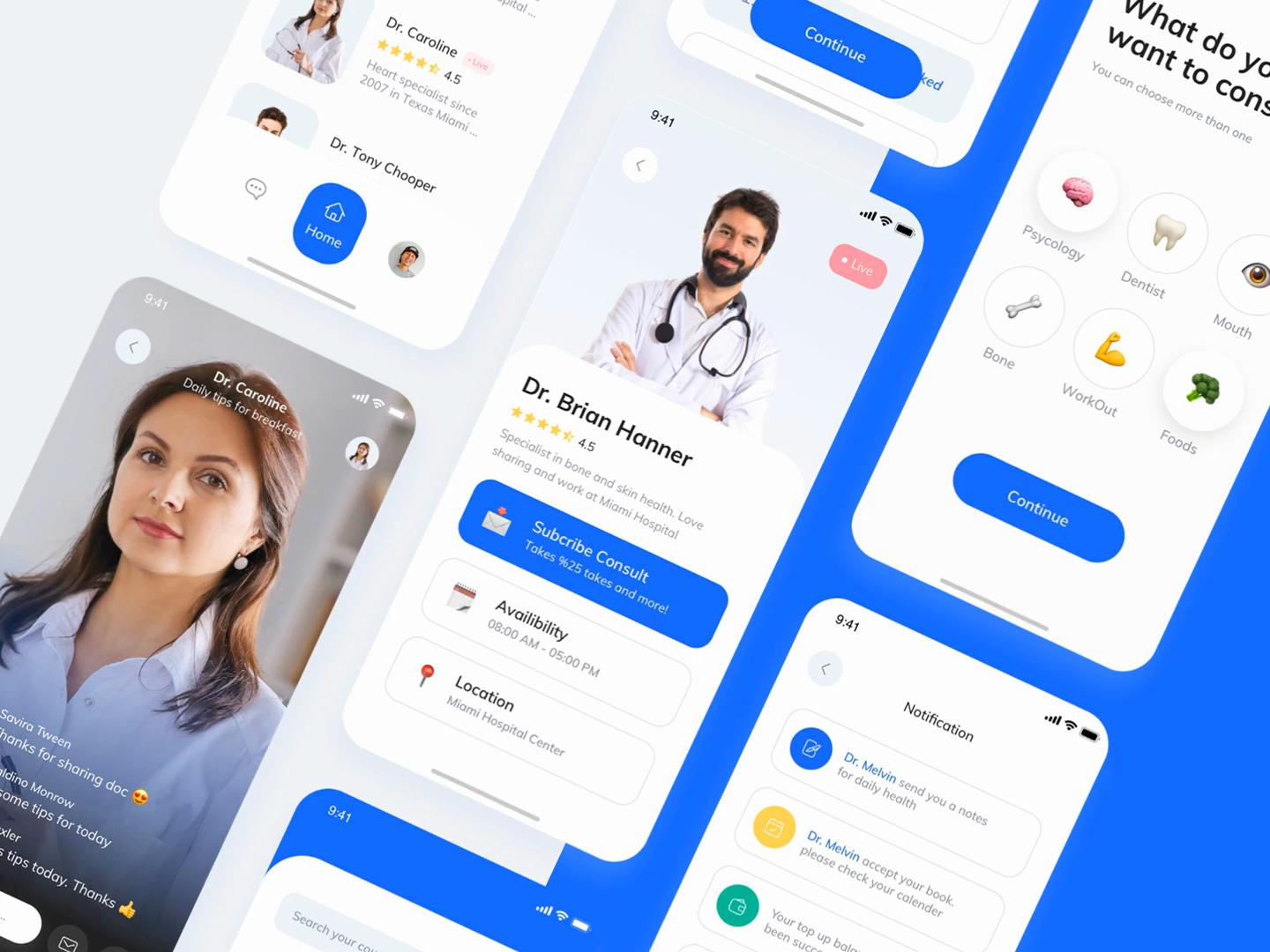 Doctor UI Kit Exploration by Happy Tri Milliarta on Dribbble