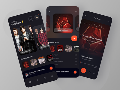 Rock Music Player Mobile App Exploration 🤘