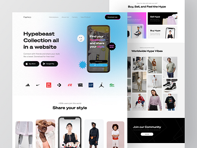 Fashico Landing Page by Happy Tri Milliarta for Odama on Dribbble