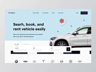 EzRent - Car Rental Website