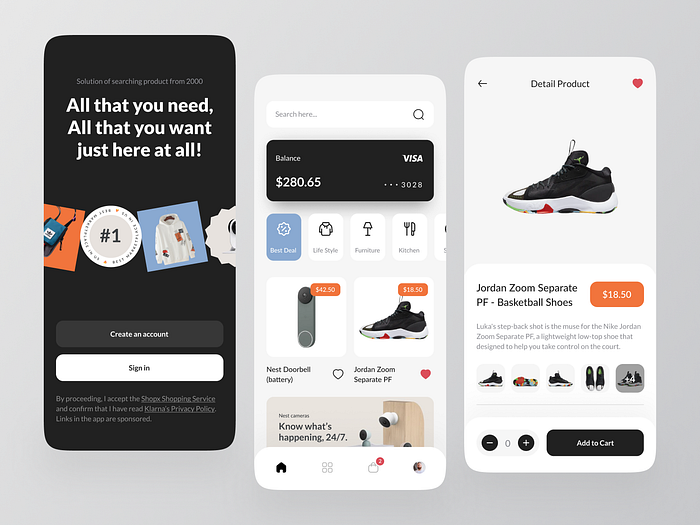 ShopX Mobile App Exploration by Happy Tri Milliarta for Odama on Dribbble