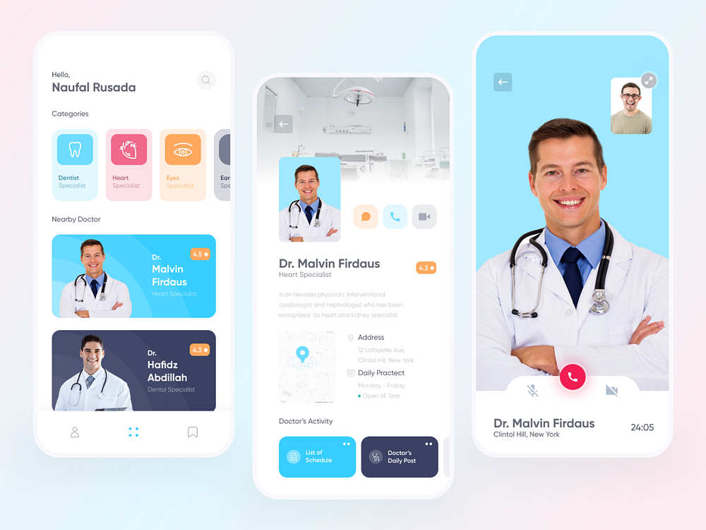 Doctor Apps Exploration by Happy Tri Milliarta on Dribbble