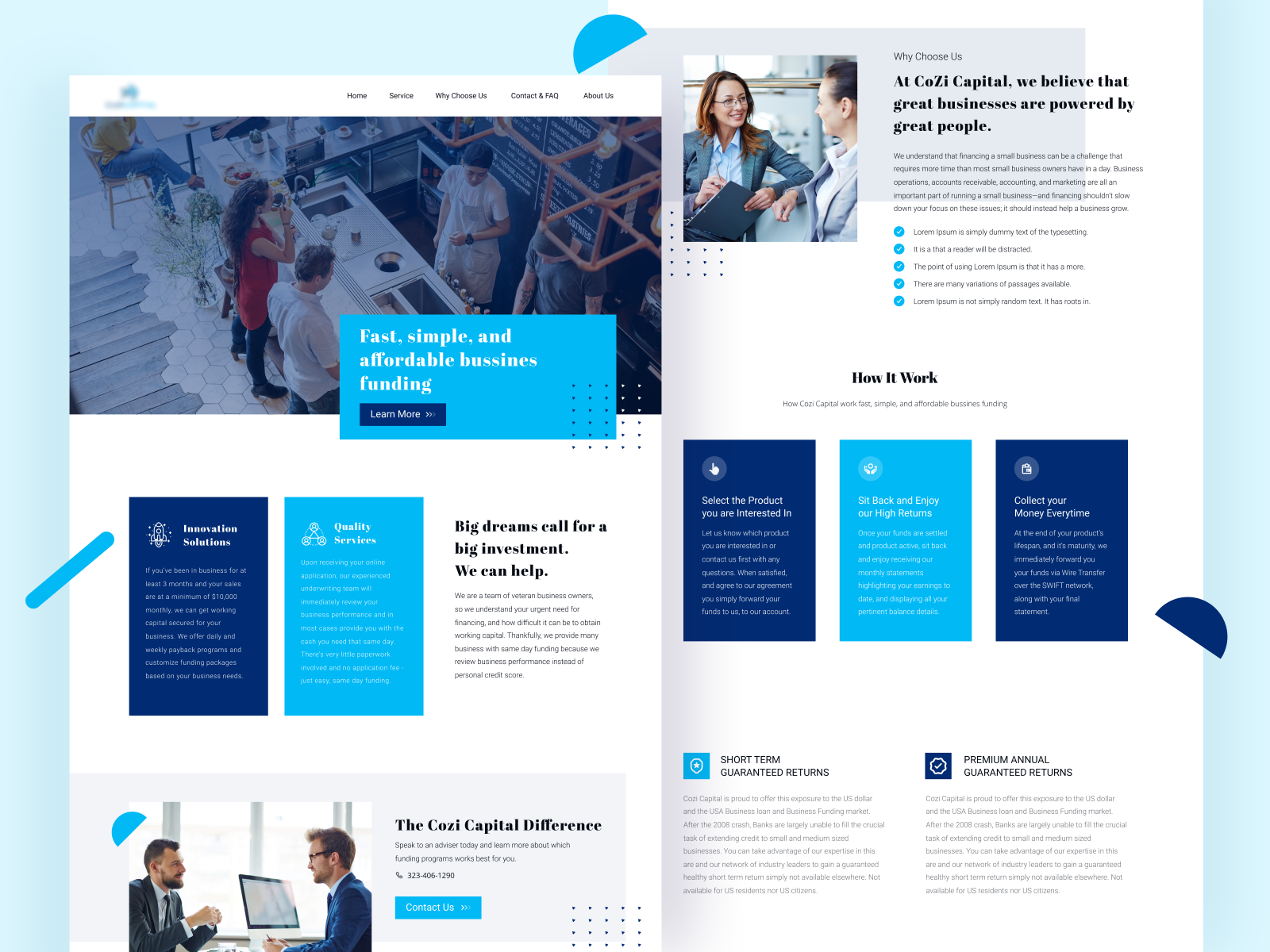 Investment Landing Page (Redesign) by Happy Tri Milliarta on Dribbble