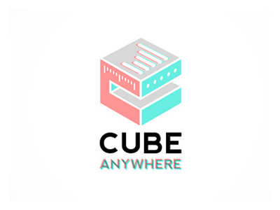 Cube Anywhere brand design identity logo mobile web app