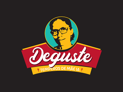 Deguste logo branding branding and identity business card design flat logo logo design vector