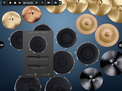 D-volution - fully customizable drumming app app app design apps design flat ui ux