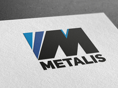Metalis logo branding branding and identity business card design flat logo logo design