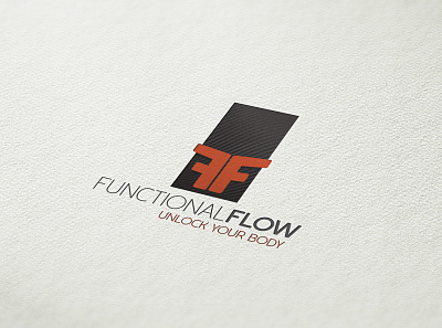 Functional Flow branding design flat logo typography vector