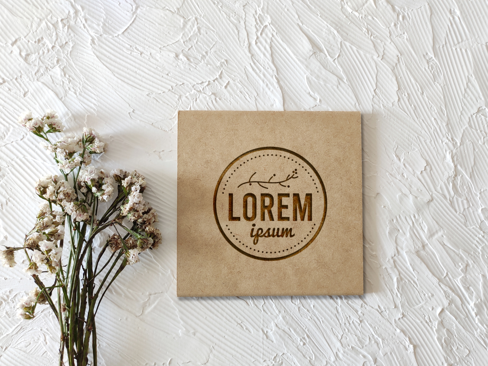 Botanical product backdrop Mockup free