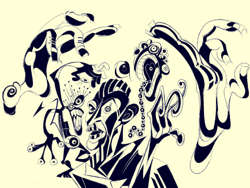 oingo my boingos illustration cartoonist surrealism