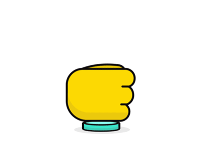 Thumb Like - Animation animation button finger gif hands illustration loop notification press