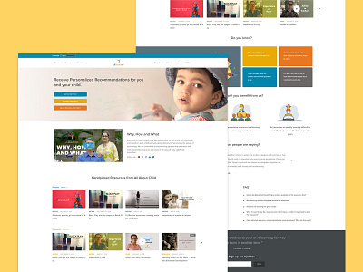 All About Child | Educational Website Design | UI course website education education website kids website landing page ui ux design