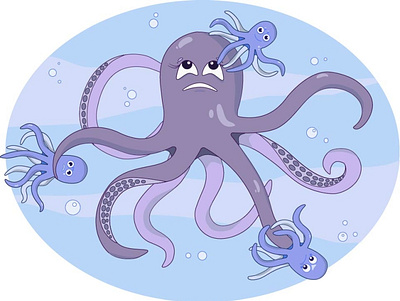 octopus illustration octopus векторная графика