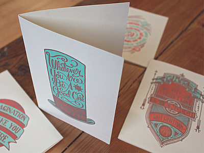 Holstee Cards cards custom handmade lettering letterpress quotes type typography vintage