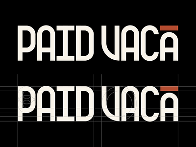 Paid Vaca apparel branding custom handmade identity lettering logo sans type typography