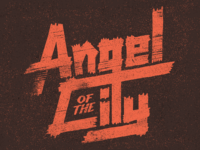 Angel of the City custom film handmade lettering title type typography vintage