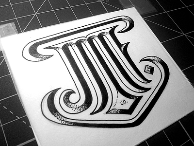 JMF apparel branding custom handmade lettering logo type typography vintage