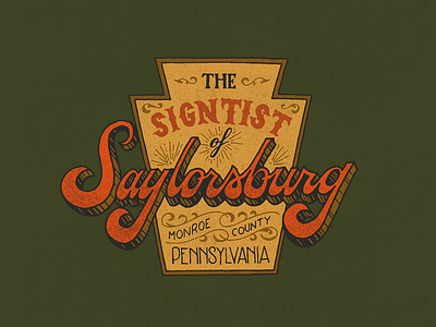 The Signtist of Saylorsburg custom flourish hand drawn handmade label lettering ornamentation pennsylvania type typography victorian vintage