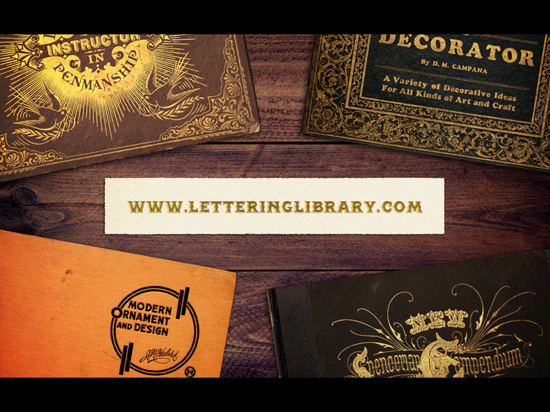 Lettering Library - Video Credits books calligraphy hand lettering lettering penmanship sign painting type typography video vintage