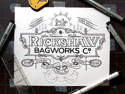 Rickshaw Bagworks Co. by Jason Carne on Dribbble