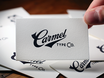 Carmel Type Co. Business Cards business cards ephemera ink lettering paper photography stamp stationery typography
