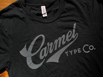 Carmel Type Co. T-Shirts apparel lettering screenprint script shirt type typography