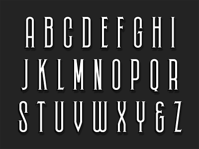 Skyward Serif - Uppercase deco font fonts lettering movie serif titles type type design typeface typography