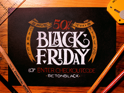 50% Off for Carmel's Black Friday Sale black friday coupon discount fonts foundry hand lettering lettering sale typeface typography