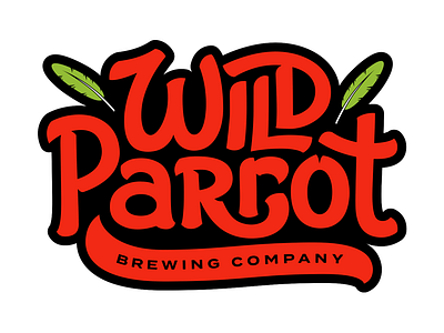 Wild Parrot Brewing Company beer branding brewery brewing label lettering logo logotype type typography workmark