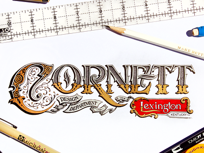 New Job - Cornett agency cornett design hand lettering kentucky lettering lexington sign painting