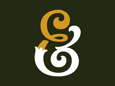 Ampersand ampersand lettering lockup logo retro script type victorian