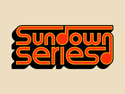 Sundown Series - Unused Concept 80s branding event lettering lockup logo logotype mark type