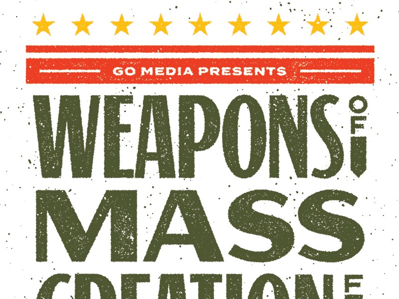 Weapons of Mass Creation Fest 8 bowling conference event fest icon lettering logo poster print type