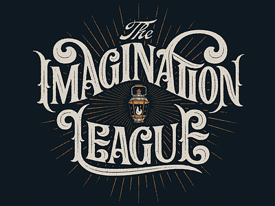 The Imagination League branding imagination lantern league lettering light logo logotype typography