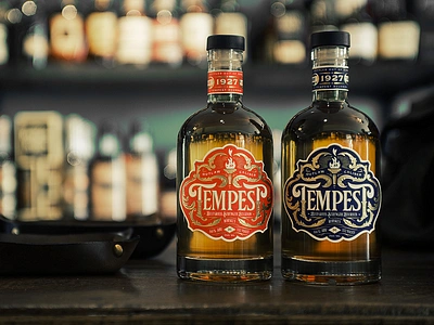 Tempest - Bluegrass Strength Bourbon Whiskey bourbon branding foiling label letterpress liquor packaging spirits whiskey