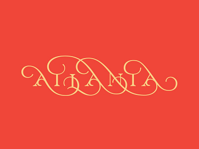Atlanta atlanta elegant flourish lettering retro script swash type typography