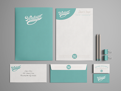 Vintage Roadhouse - Stationery Package branding business card envelope letterhead lockup logo monogram stationery