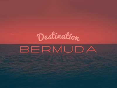 Time to get tropical. bermuda graphic island type typography vacation