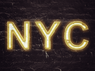 NYC Pt. 2 apparel lettering logo neon new nyc type typography york