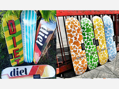 Diet Skateboard designs brazil deck design illustration skate skateboard skater
