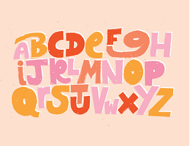 Alphabet alphabet fun illustration lettering letters type typography