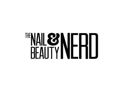 Nail and Beauty Nerd logo beautician beauty branding design graphic design harrogate logo nail uk