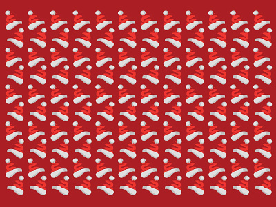 Santa Hat Pattern abstract adobe art christmas clean design giftwrap holidays illustration illustrator santa vector wallpaper
