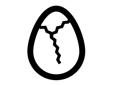 Egg Icon cracked egg food icon