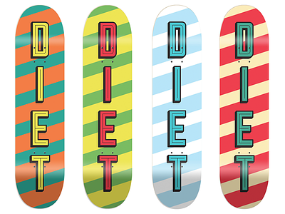 Diet Skateboards Brazil brazil brazilian candy diet skateboard skating typography