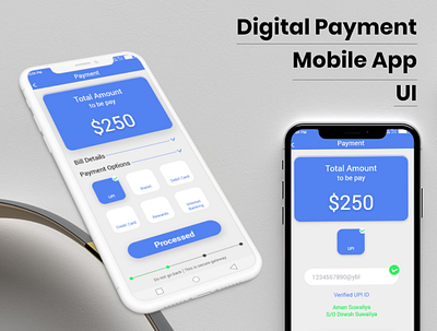 Digital Payment App UI app design mobile app payment app ui ux